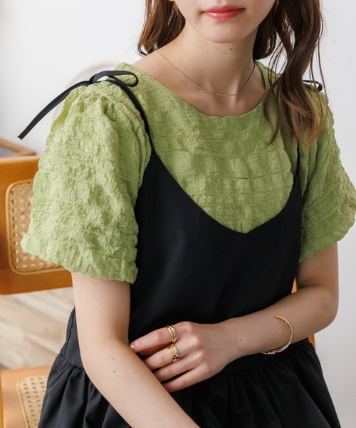 「Ada.」 キャミソールワンピース FREE ベージュ レディース_画像4