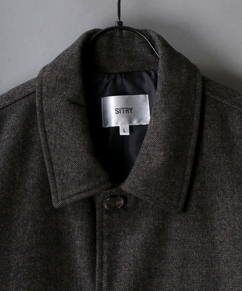 「SITRY」 ステンカラーコート L グレー系その他 メンズ_画像8