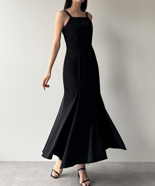 「Louere」 キャミソールワンピース X-LARGE ブラック レディース_画像9