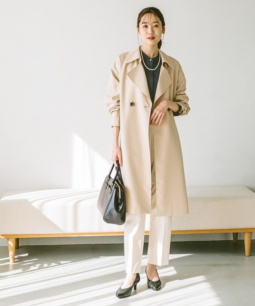 「GLOBAL WORK」 長袖ブラウス LARGE オフホワイト レディースの画像2