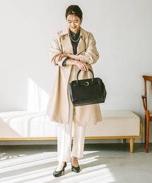 「GLOBAL WORK」 長袖ブラウス LARGE オフホワイト レディースの画像3