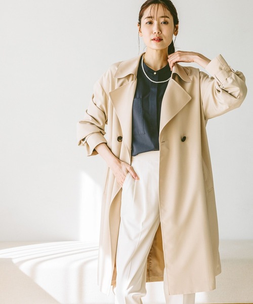 「GLOBAL WORK」 長袖ブラウス LARGE オフホワイト レディースの画像4