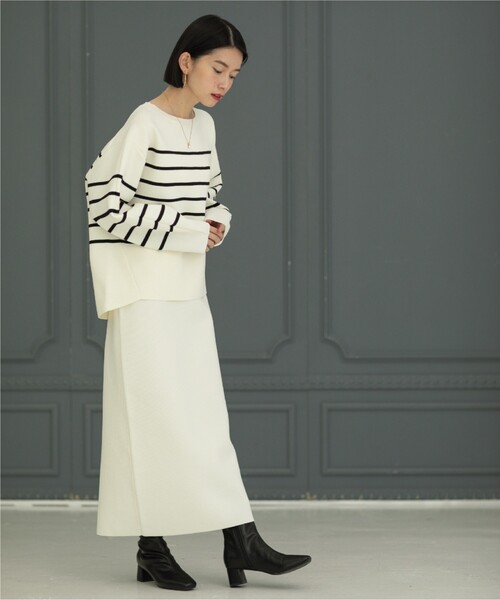 「OPAQUE.CLIP」 タイトスカート 40 ホワイト レディース_画像7