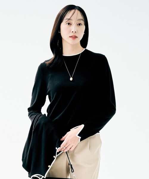 美品！UNTITLED ニット UNTITLED（アンタイトル） ニット セーター 「アンサンブル可/洗える