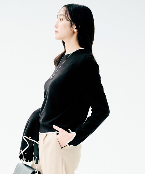美品！UNTITLED ニット UNTITLED（アンタイトル） ニット セーター 「アンサンブル可/洗える