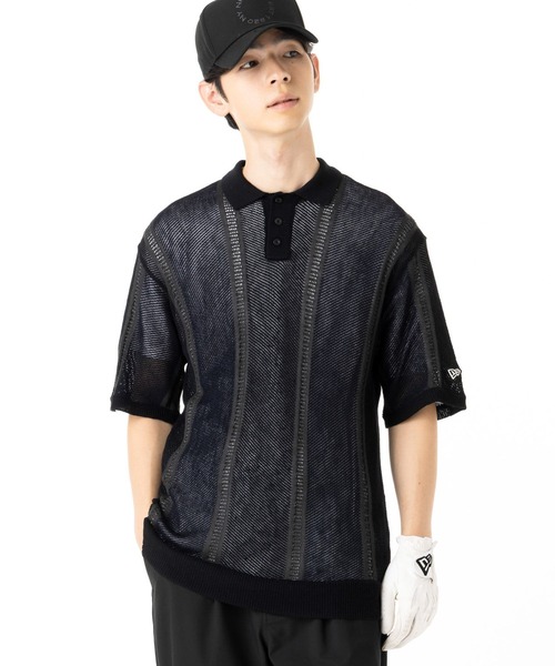 NEW ERA（ニューエラ） ポロシャツ ニューエラゴルフ ニットメッシュ