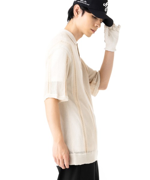 NEW ERA（ニューエラ） ポロシャツ ニューエラゴルフ ニットメッシュ