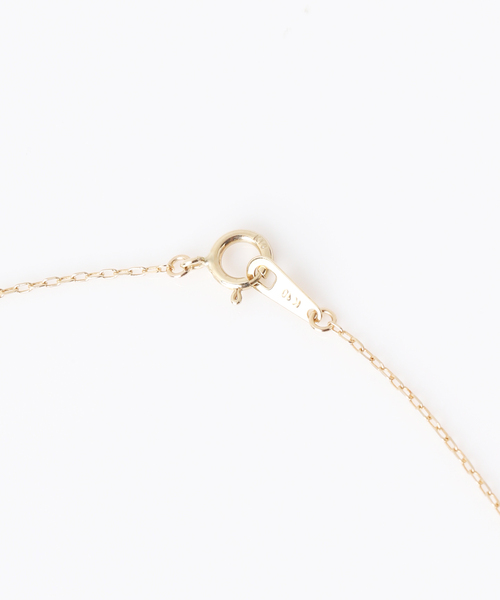 Lilas ネックレス スライスオニキスダイヤネックレス K10 レディース