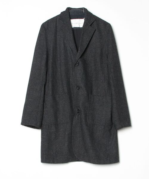 極美品/M】バーバリー リバーシブル チェスターコート メガノバ ラム混