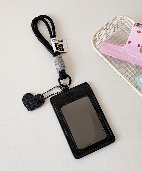 VIBGYOR カードケース oshipic/推し活 カラフル ハートチャーム付き ID