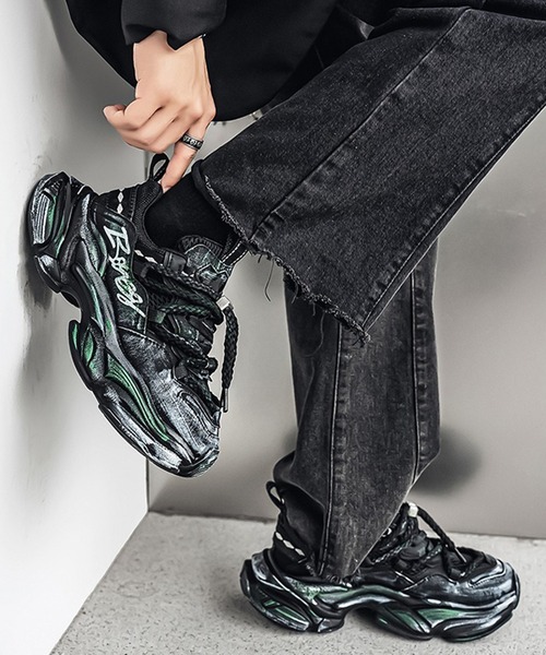 WESTBOY（ウエストボーイ） スニーカー 厚底 グラフィティーペイント