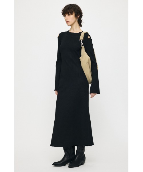 MOUSSY（マウジー） ワンピース OPEN SHOULDER ニットドレス