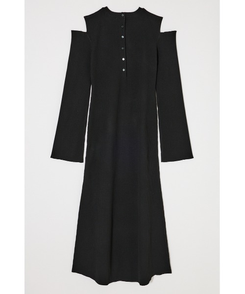 MOUSSY（マウジー） ワンピース OPEN SHOULDER ニットドレス