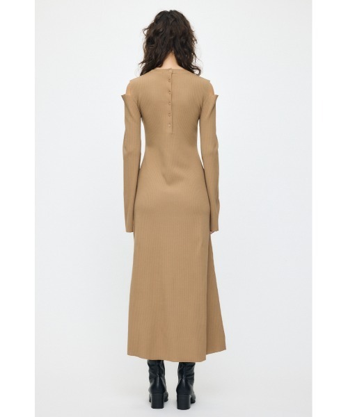 MOUSSY（マウジー） ワンピース OPEN SHOULDER ニットドレス