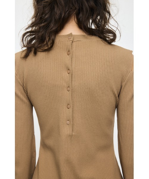 MOUSSY（マウジー） ワンピース OPEN SHOULDER ニットドレス