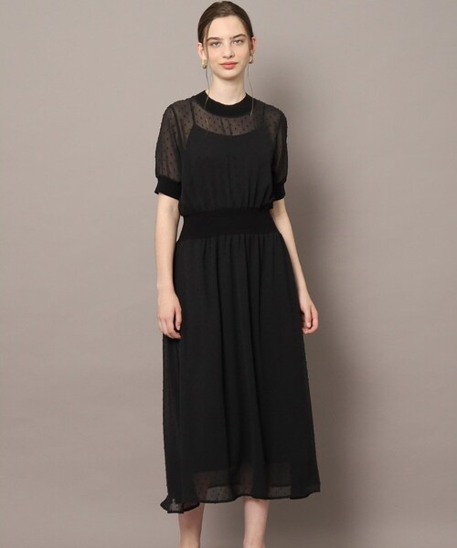ドレステリア（DRESSTERIOR）ジャカードワンピース 極美品　38 DRESSTERIOR（ドレステリア） ワンピース 「otonaMUSE5月号掲載