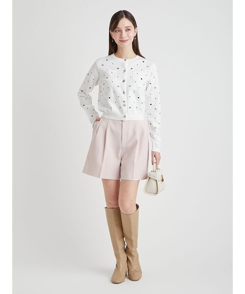 CELFORD（セルフォード） パンツ 「洗える」ベルト付きショートパンツ