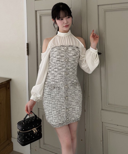 ROYAL PARTY（ロイヤルパーティー） ワンピース コールドショルダー