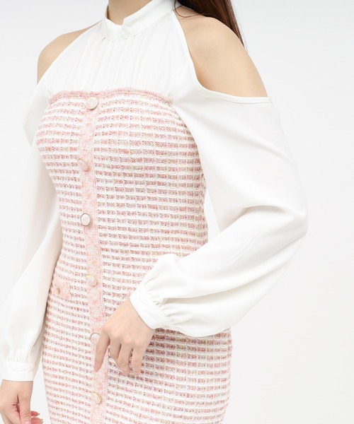 ROYAL PARTY（ロイヤルパーティー） ワンピース コールドショルダー