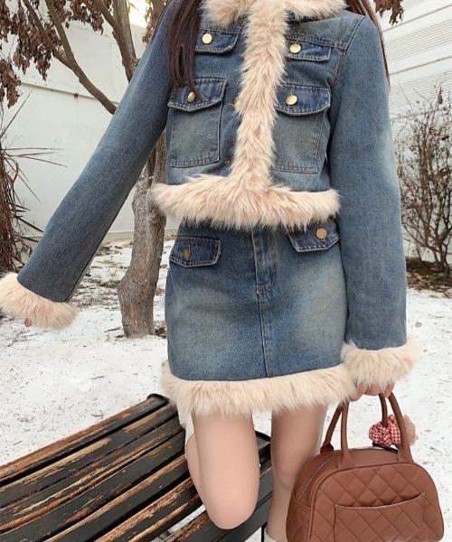 「almo」 「burlesque」セットアップ FREE ブルー レディース_画像5