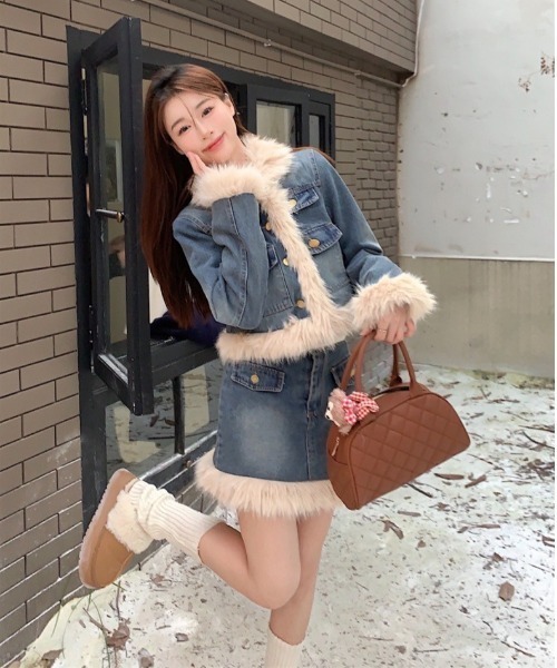 「almo」 「burlesque」セットアップ FREE ブルー レディース_画像6