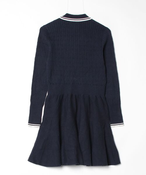 「CALNAMUR」 ニットワンピース FREE ネイビー レディース_画像2