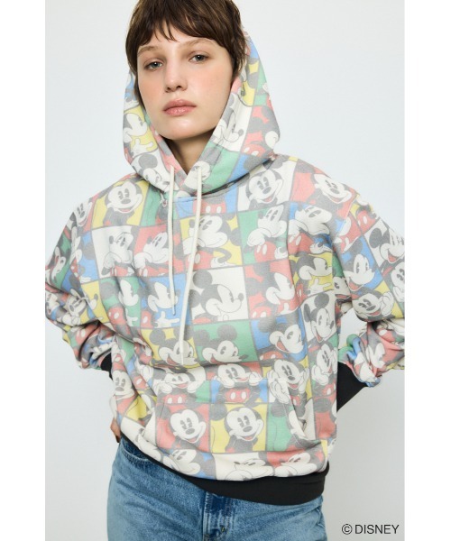 AZUL BY MOUSSY（アズールバイマウジー） パーカー AD総柄グラフィック 