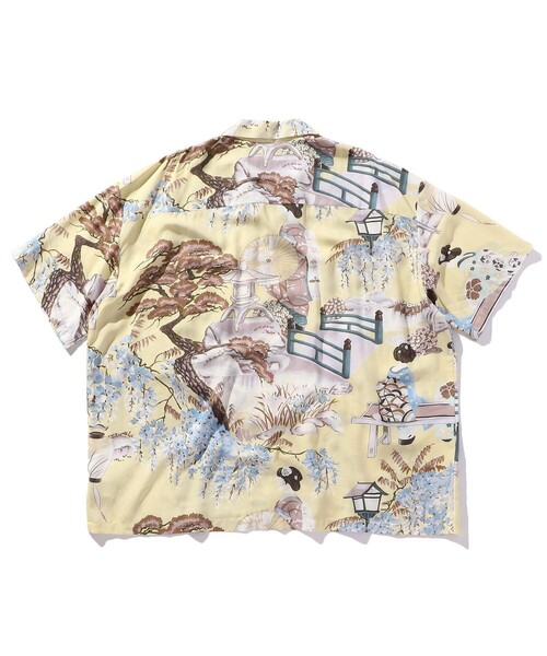 「FREAK'S STORE」 「IOLANI」半袖シャツ LARGE イエロー メンズ_2