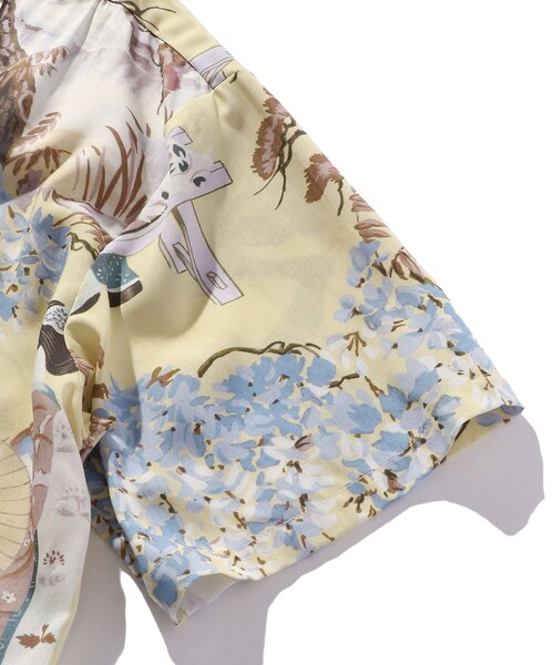 「FREAK'S STORE」 「IOLANI」半袖シャツ LARGE イエロー メンズ_5