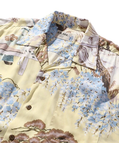 「FREAK'S STORE」 「IOLANI」半袖シャツ LARGE イエロー メンズ_6