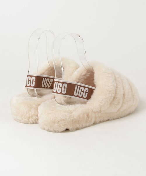 「UGG」 フラットサンダル 26cm ベージュ レディース_画像2