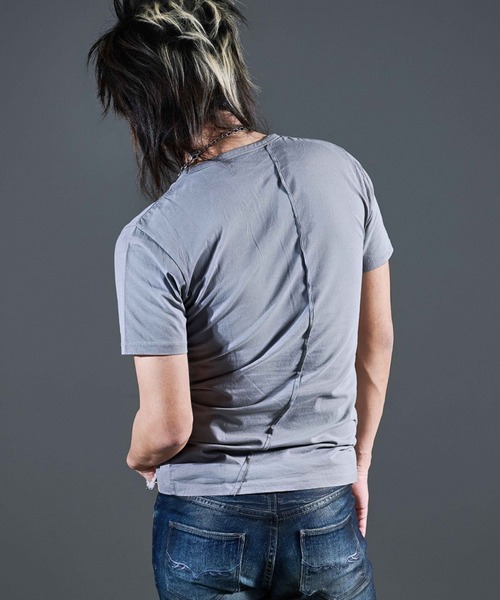 FUGA tシャツ 「FUGA/フーガ」エンジェルプリントVネックTシャツ