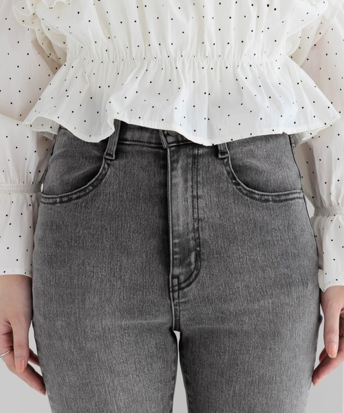 Heather（ヘザー） ブーツカットデニムパンツ M グレー レディース