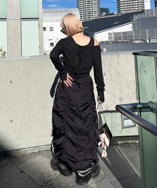 「Alley by w closet」 スカート FREE ブラック レディース_画像9