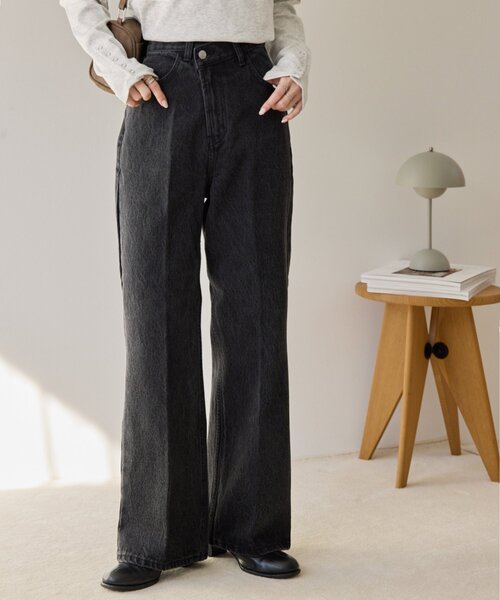 「DISCOAT」 デニムパンツ SMALL ネイビー レディース_画像2