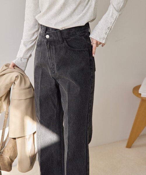 「DISCOAT」 デニムパンツ SMALL ネイビー レディース_画像4