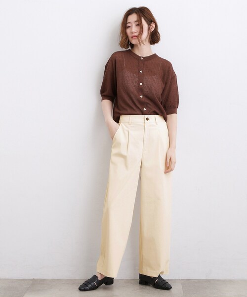 grove（グローブ） ワイドパンツ パンツ 「透けにくい・多機能」ワイド