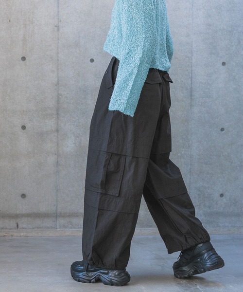 「PAGEBOY」 カーゴパンツ FREE カーキ レディース_画像2
