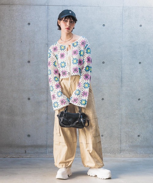 「PAGEBOY」 カーゴパンツ FREE カーキ レディース_画像9