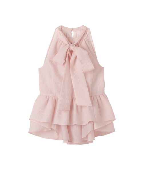 Her lip to ローズスリーブブラウス ピンクМ Her lip to ノースリーブブラウス S ピンク レディース : ZOZOTOWN