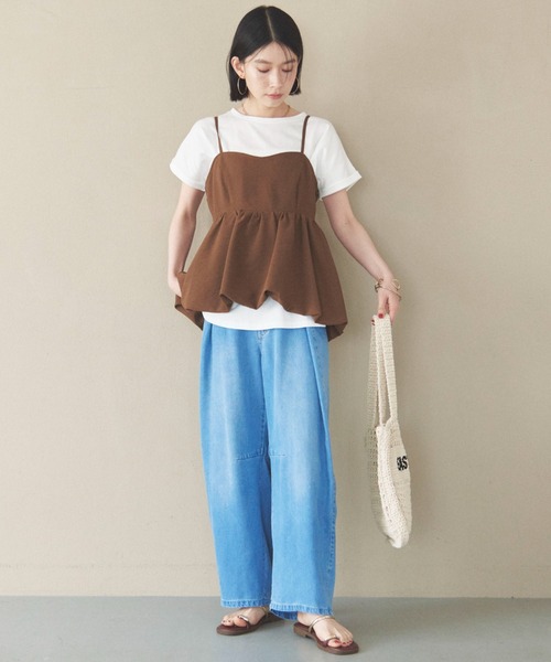 「DOUX ARCHIVES」 デニムパンツ M チャコールグレー レディース_画像6