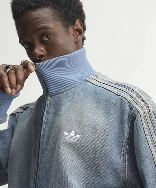 adidas（アディダス） デニムジャケット gジャン ファイヤーバード