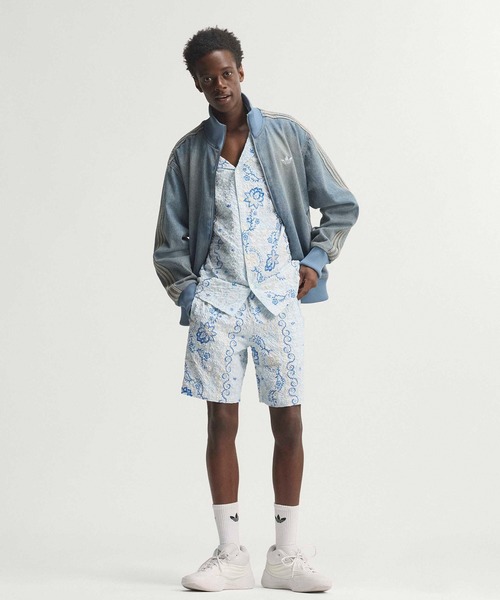 adidas（アディダス） デニムジャケット gジャン ファイヤーバード