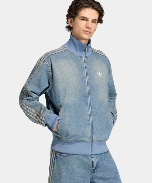 トレフォイル デニム トラックジャケット XL 【24時間値下げ中】 adidas（アディダス） デニムジャケット gジャン ファイヤーバード