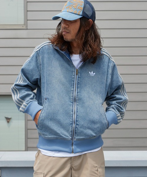 トレフォイル デニム トラックジャケット XL 【24時間値下げ中】 adidas（アディダス） デニムジャケット gジャン ファイヤーバード
