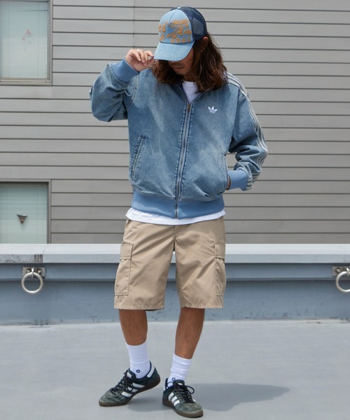 adidas（アディダス） デニムジャケット gジャン ファイヤーバード