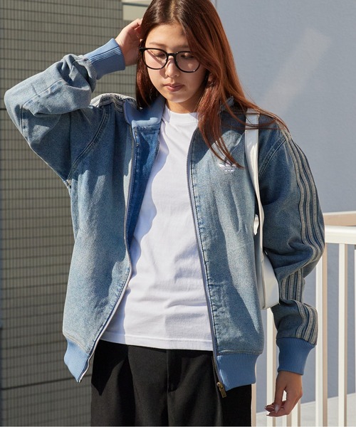 adidas（アディダス） デニムジャケット gジャン ファイヤーバード