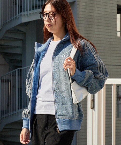 adidas（アディダス） デニムジャケット gジャン ファイヤーバード