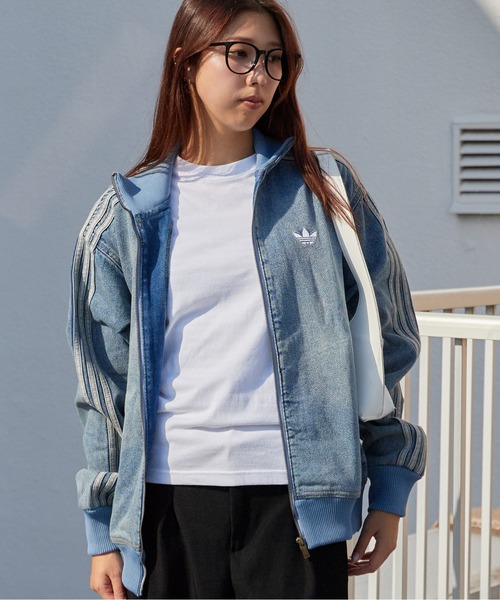 adidas（アディダス） デニムジャケット gジャン ファイヤーバード