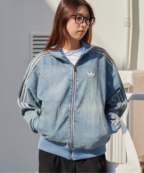 adidas（アディダス） デニムジャケット gジャン ファイヤーバード